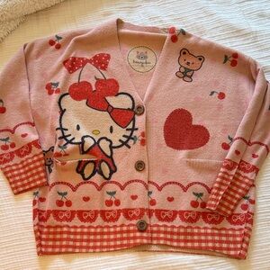 Harajuku Lovers Pink and Red Cardigan
